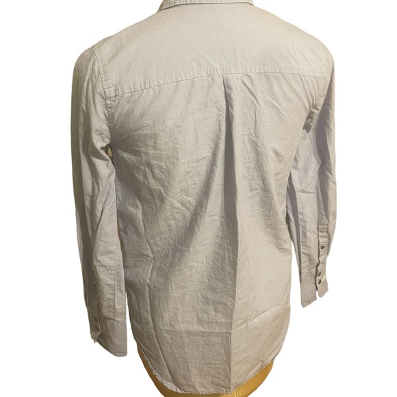 J. Crew Blue Button Down with Sequin Stripe - Picture 5 of 6